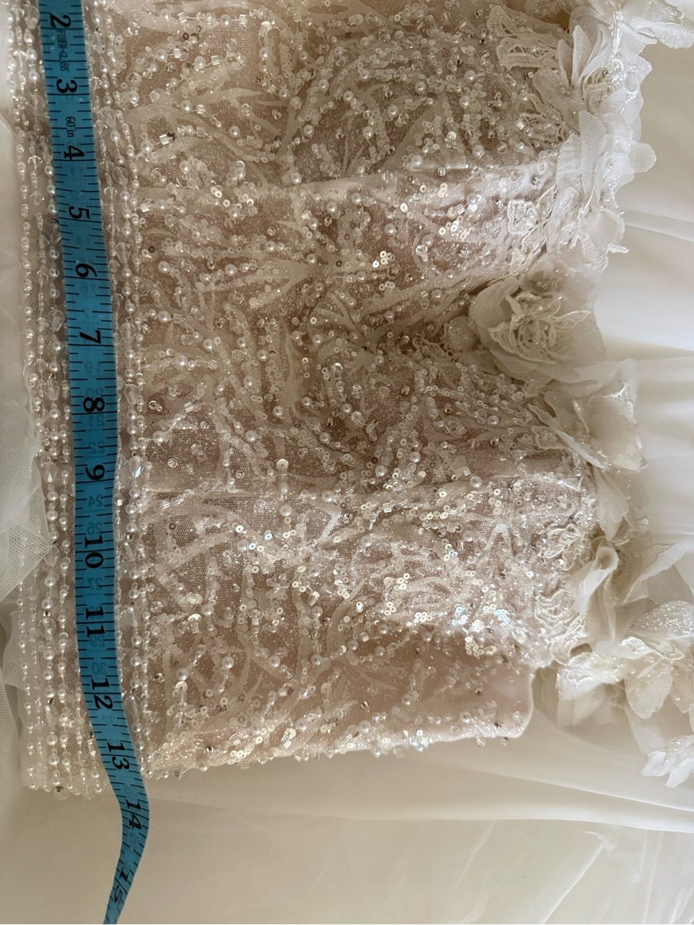 Ronald Joyce Off The Shoulder Tulle ALine Gown - Sample Dress size 6 - Picture 13 of 14